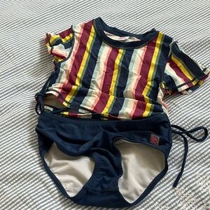 Girls ruffle butts two piece 10